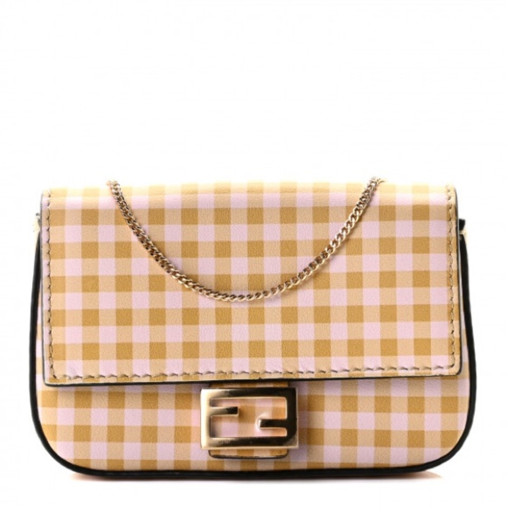 Sold - Chain Baguette Charm Bag Leather Nano